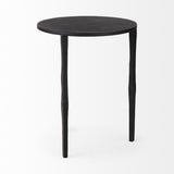 Timothy Black Ebony Iron Side Table - Ornate Home