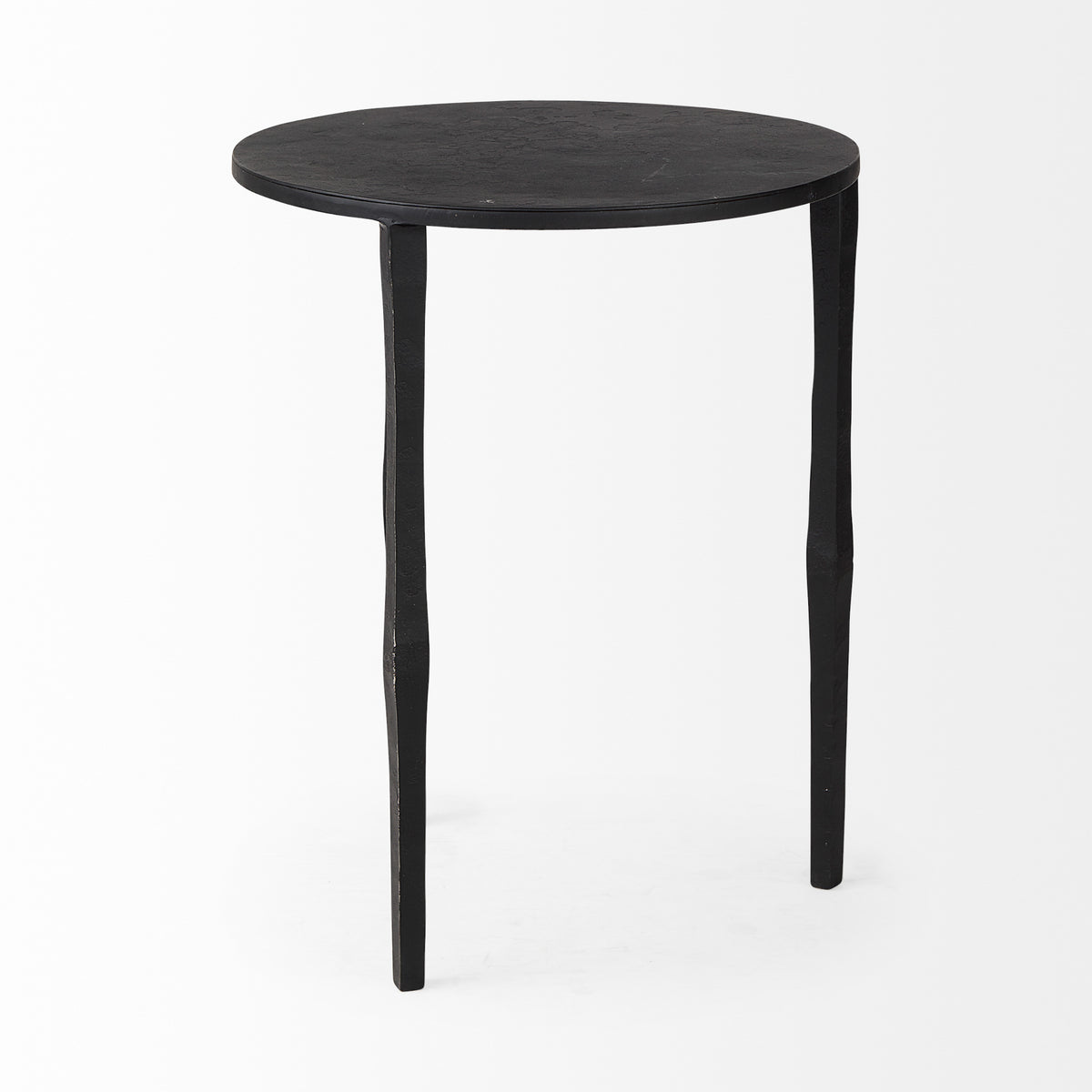Timothy Black Ebony Iron Side Table - Ornate Home