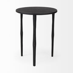 Timothy Black Ebony Iron Side Table