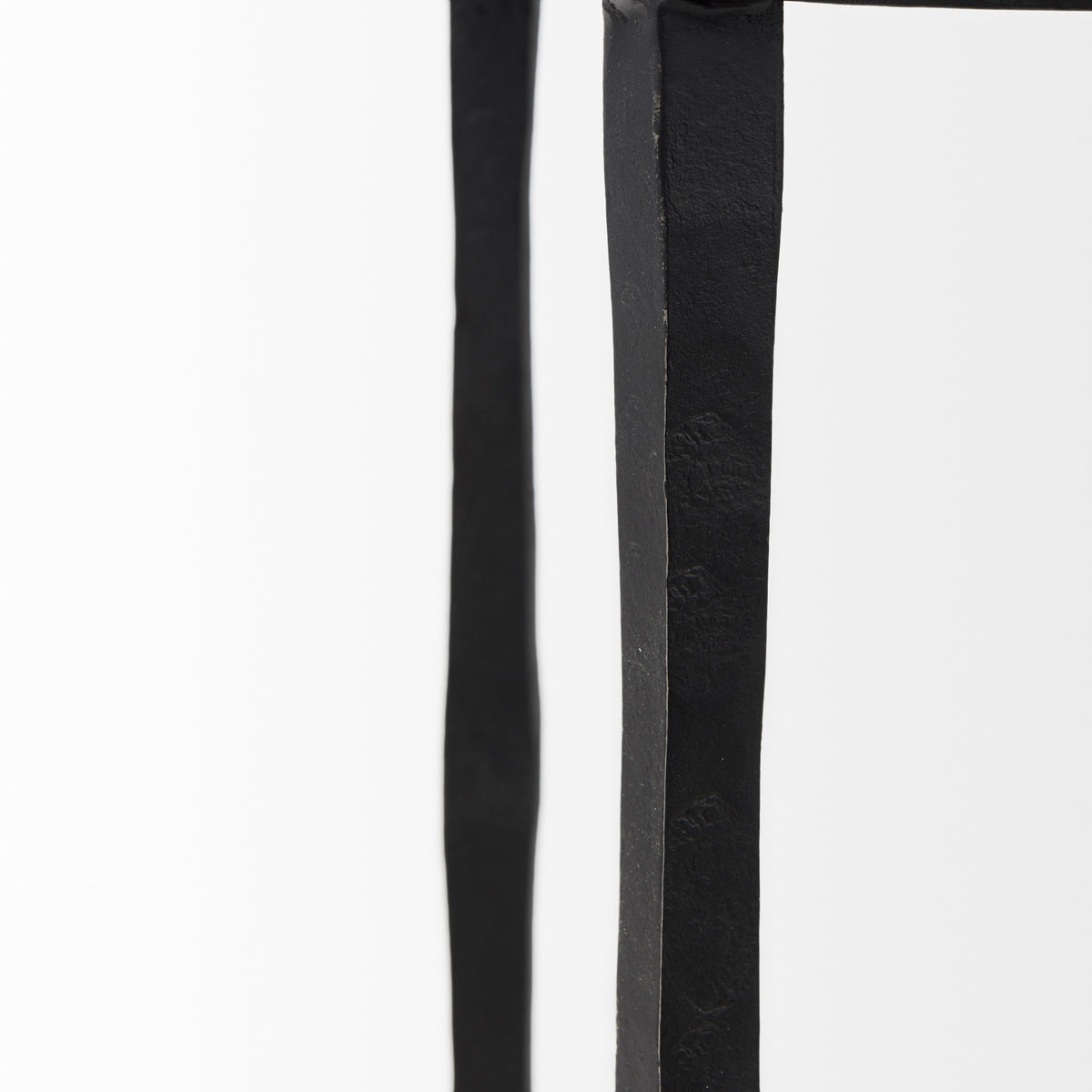 Timothy Black Ebony Iron Side Table - Ornate Home