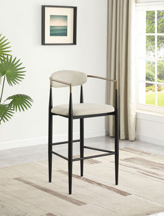 Tina Beige Bar Chair (Set of 2) - Ornate Home