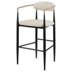 Tina Beige Bar Chair (Set of 2) - Ornate Home
