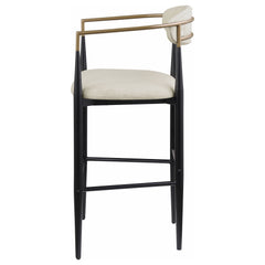 Tina Beige Bar Chair (Set of 2) - Ornate Home
