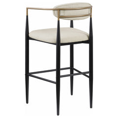 Tina Beige Bar Chair (Set of 2) - Ornate Home
