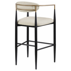 Tina Beige Bar Chair (Set of 2) - Ornate Home