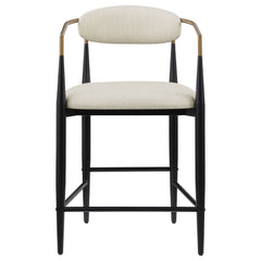 Tina Beige Counter Chair (Set of 2) - Ornate Home