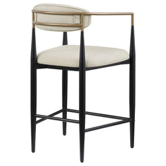 Tina Beige Counter Chair (Set of 2) - Ornate Home