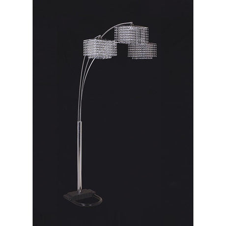 Tina Chrome Arch Lamp - Ornate Home