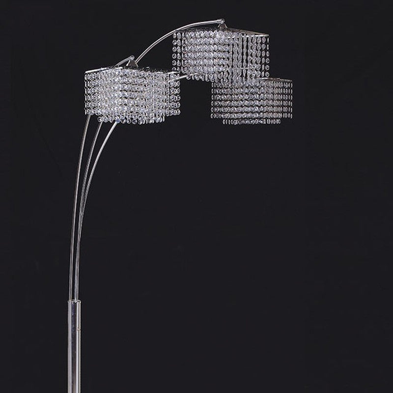 Tina Chrome Arch Lamp - Ornate Home
