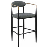 Tina Dark Grey Bar Chair (Set of 2) - Ornate Home