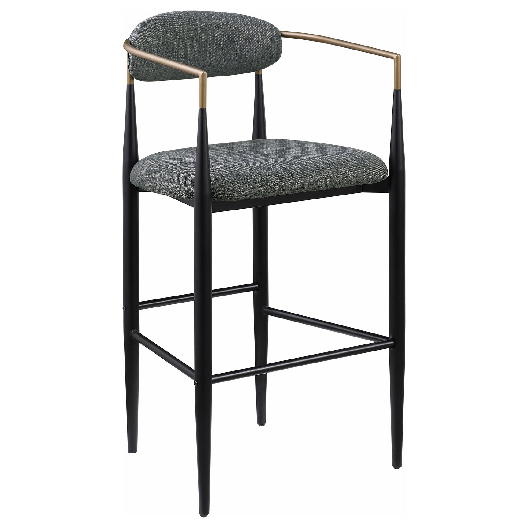 Tina Dark Grey Bar Chair (Set of 2) - Ornate Home