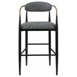Tina Dark Grey Bar Chair (Set of 2) - Ornate Home