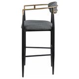 Tina Dark Grey Bar Chair (Set of 2) - Ornate Home