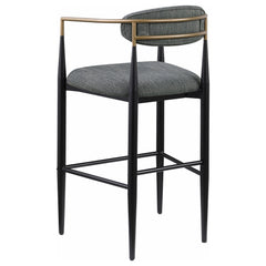 Tina Dark Grey Bar Chair (Set of 2) - Ornate Home