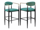 Tina Green Bar Chair (Set of 2) - Ornate Home
