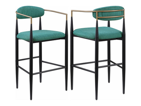 Tina Green Bar Chair (Set of 2) - Ornate Home