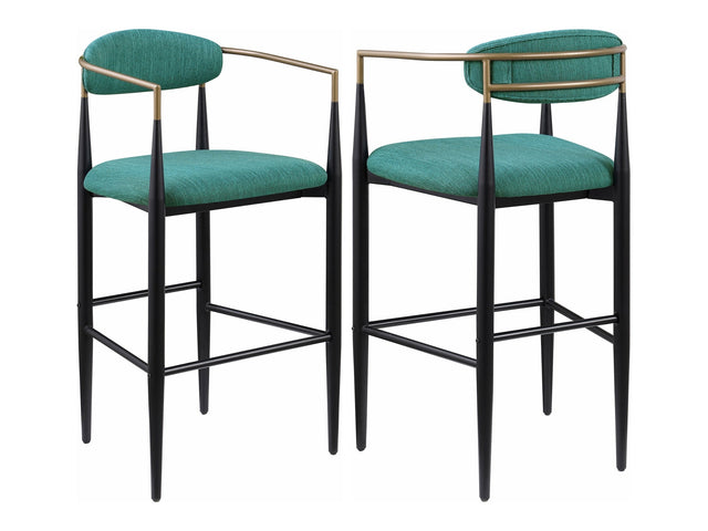 Tina Green Bar Chair (Set of 2) - Ornate Home