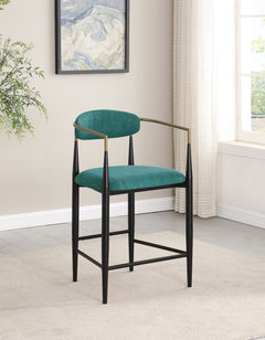 Tina Green Counter Chair (Set of 2) - Ornate Home