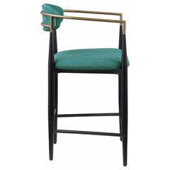 Tina Green Counter Chair (Set of 2) - Ornate Home