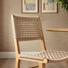 Tindra Natural Woven Dining Chairs (Set of 2) - Ornate Home