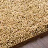 Tingly 2x3 Hand Woven Solid Cream Shag Rug - Clearance - Ornate Home