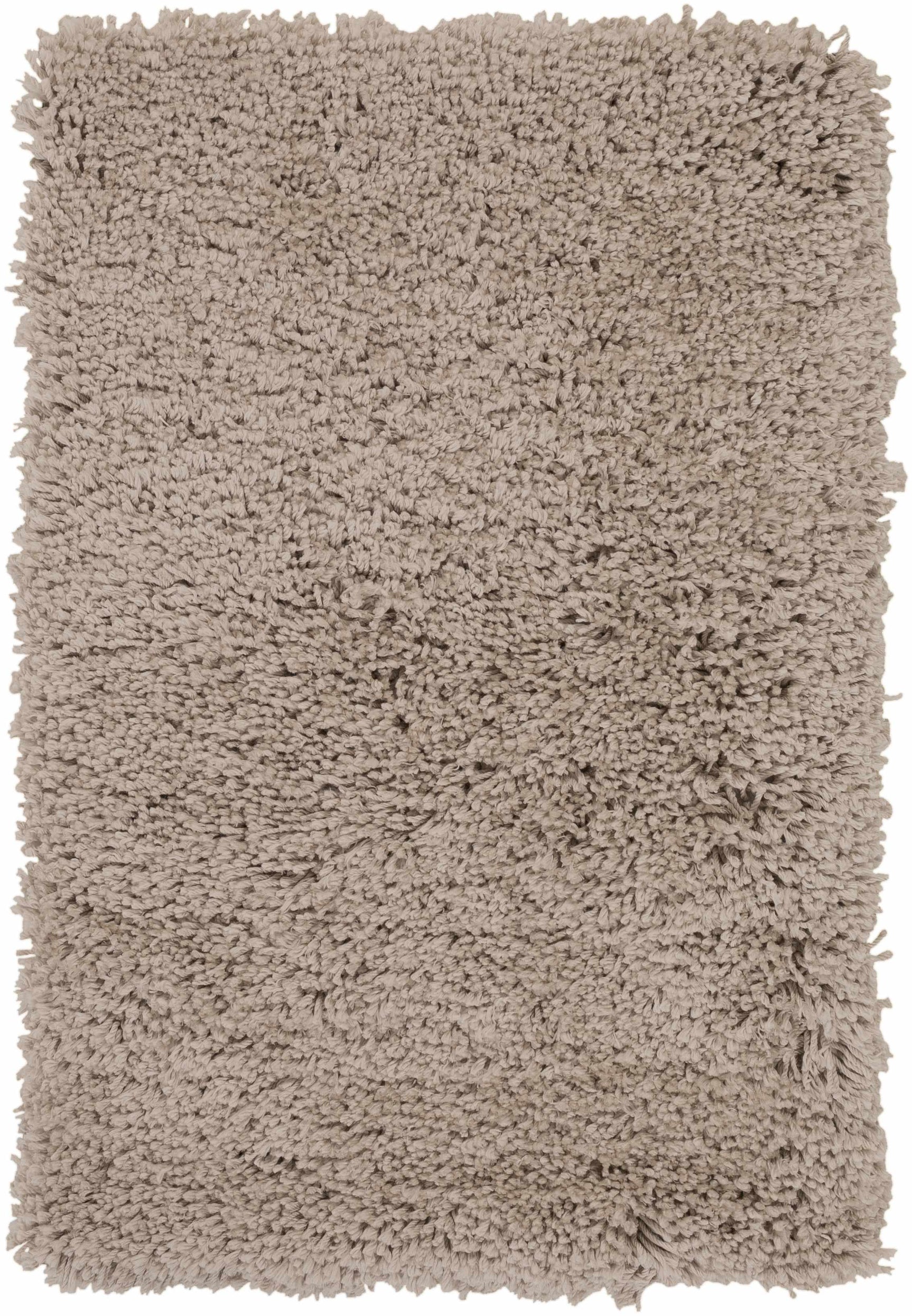 Tingly 2x3 Hand Woven Solid Cream Shag Rug - Clearance - Ornate Home