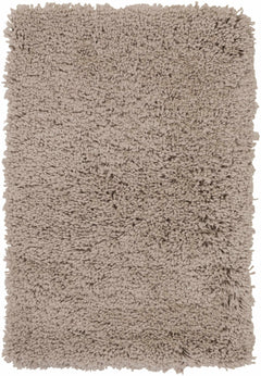 Tingly 2x3 Hand Woven Solid Cream Shag Rug - Clearance - Ornate Home