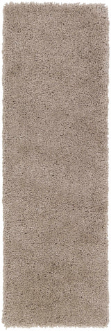 Tingly 2x3 Hand Woven Solid Cream Shag Rug - Clearance - Ornate Home