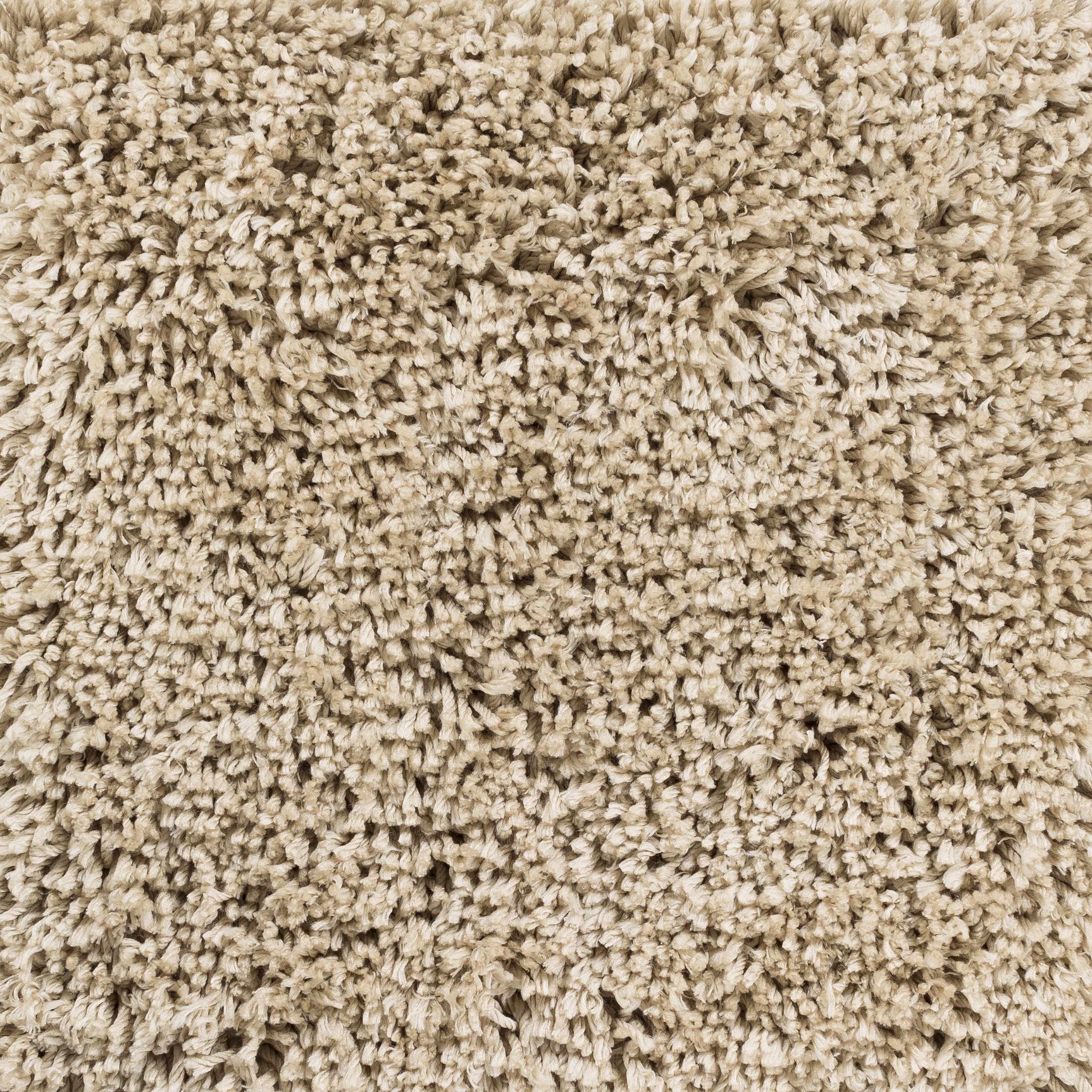 Tingly 2x3 Hand Woven Solid Cream Shag Rug - Clearance - Ornate Home