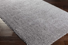 Tingly Solid Grey Shag Rug - Clearance - Ornate Home