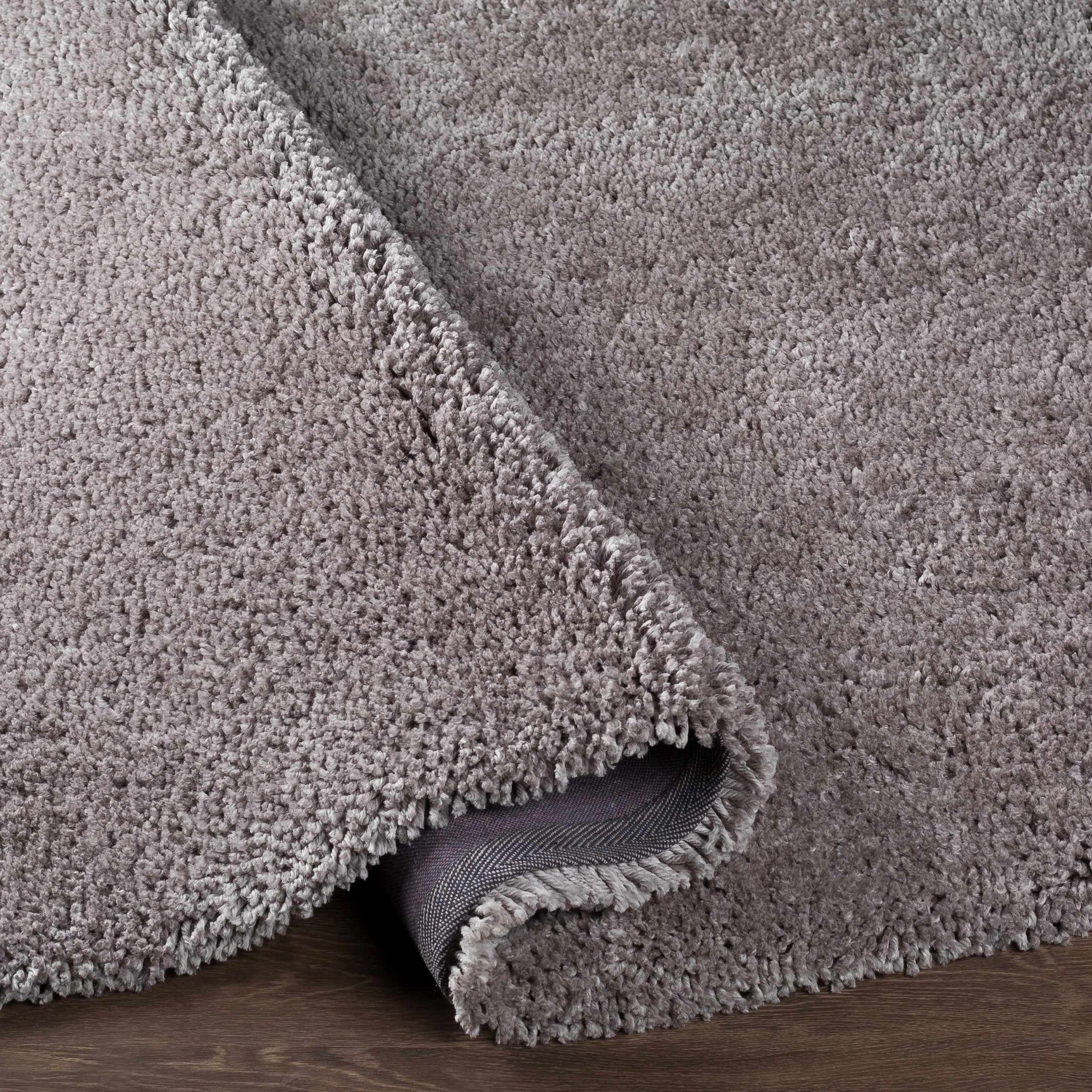 Tingly Solid Grey Shag Rug - Clearance - Ornate Home