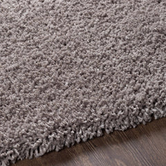 Tingly Solid Grey Shag Rug - Clearance - Ornate Home