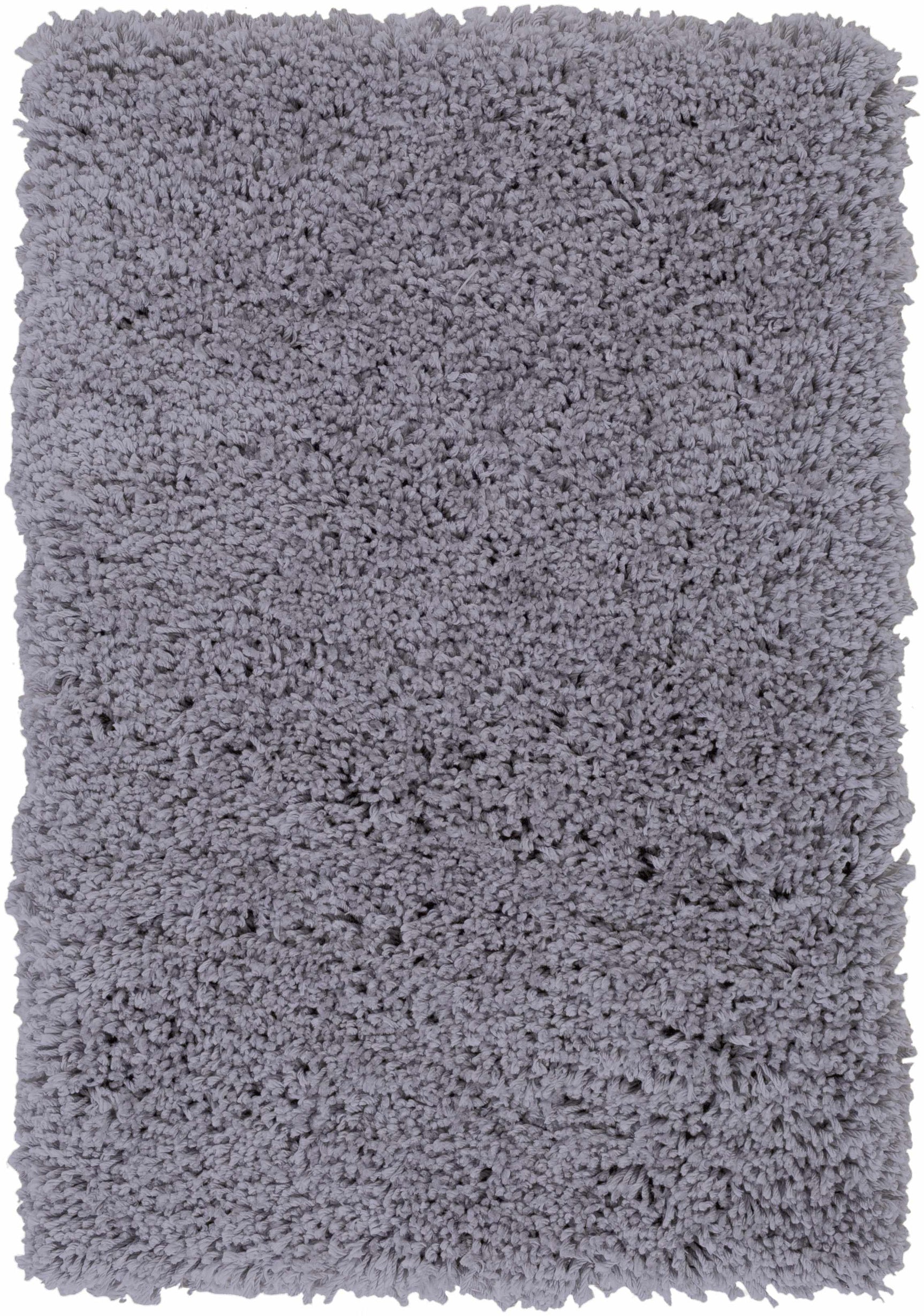 Tingly Solid Grey Shag Rug - Clearance - Ornate Home