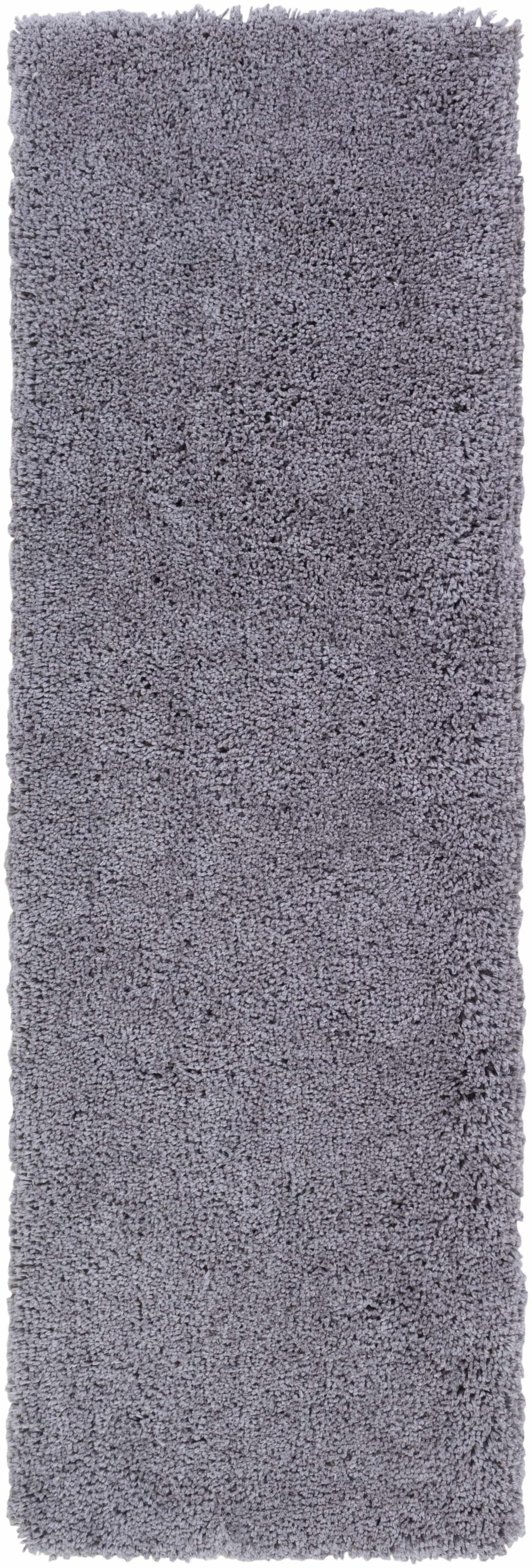 Tingly Solid Grey Shag Rug - Clearance - Ornate Home