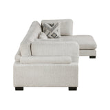 Tinley Beige 3-Piece Modular Sectional with Chaise - Ornate Home