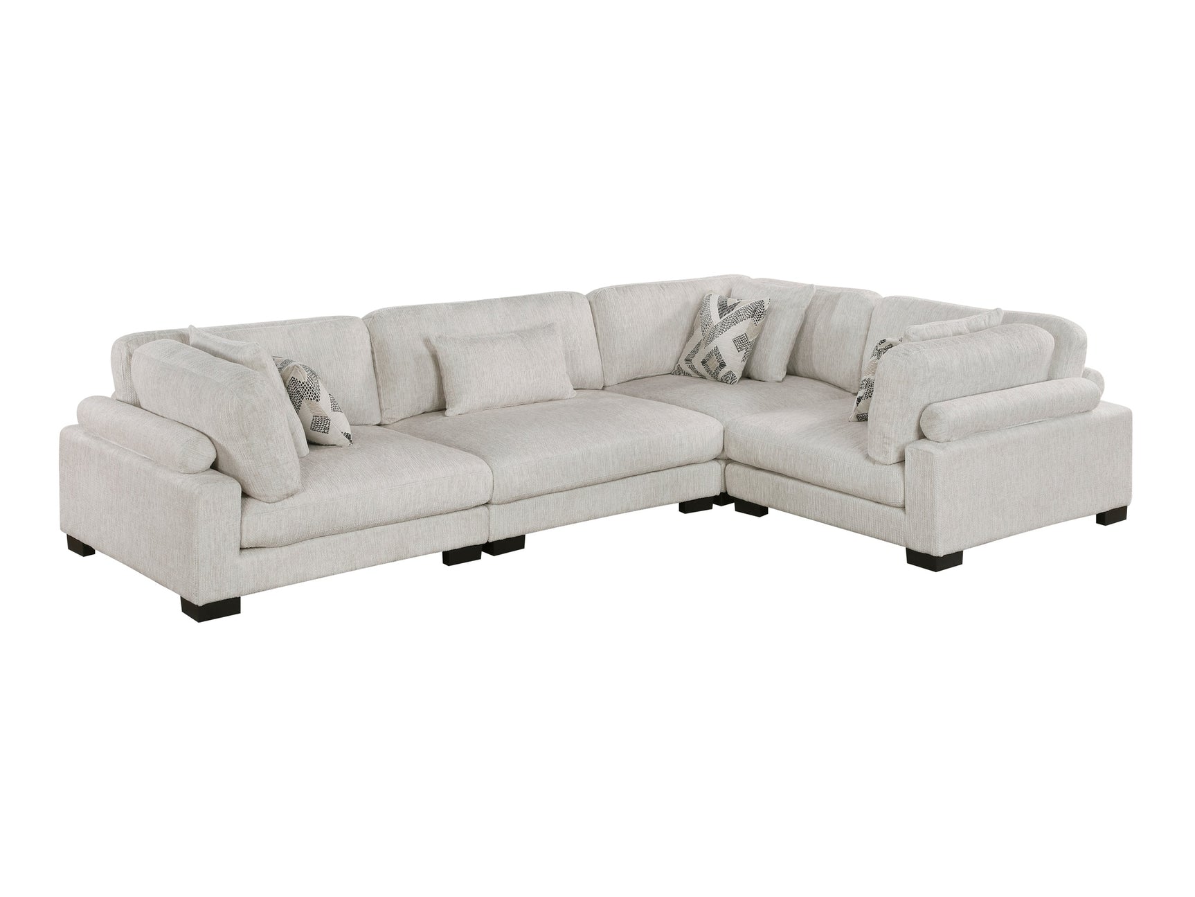 Tinley Beige 4-Piece Modular Sectional - Ornate Home