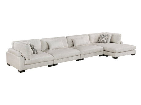 Tinley Beige 4-Piece Modular Sectional with Chaise - Ornate Home
