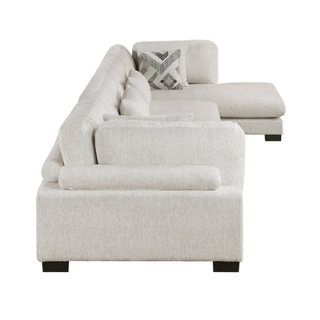 Tinley Beige 4-Piece Modular Sectional with Chaise - Ornate Home