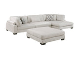 Tinley Beige 4-Piece Modular Sectional with Chaise and Ottoman - Ornate Home