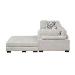 Tinley Beige 4-Piece Modular Sectional with Ottoman - Ornate Home