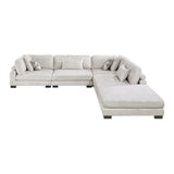 Tinley Beige 5-Piece Modular Sectional with Ottoman - Ornate Home