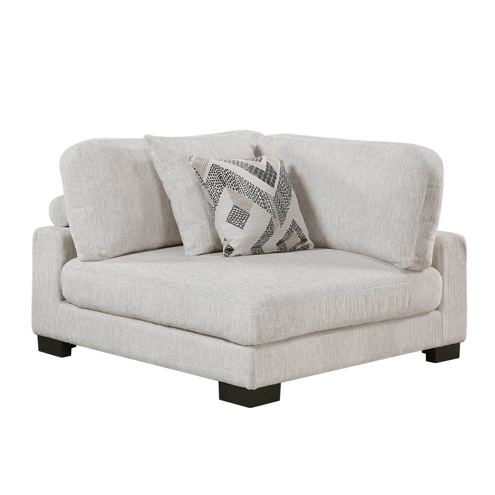 Tinley Beige 5-Piece Modular Sectional with Ottoman - Ornate Home