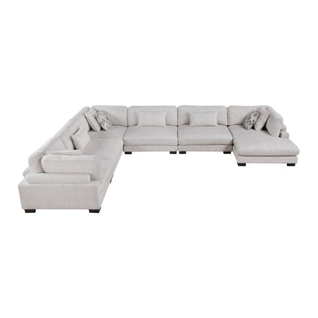 Tinley Beige 6-Piece Modular Sectional with Chaise - Ornate Home