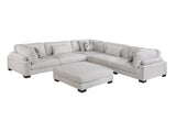 Tinley Beige 6-Piece Modular Sectional with Ottoman - Ornate Home