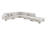 Tinley Beige 6-Piece Modular Sectional with Ottoman - Ornate Home