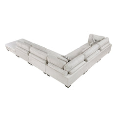 Tinley Beige 6-Piece Modular Sectional with Ottoman - Ornate Home