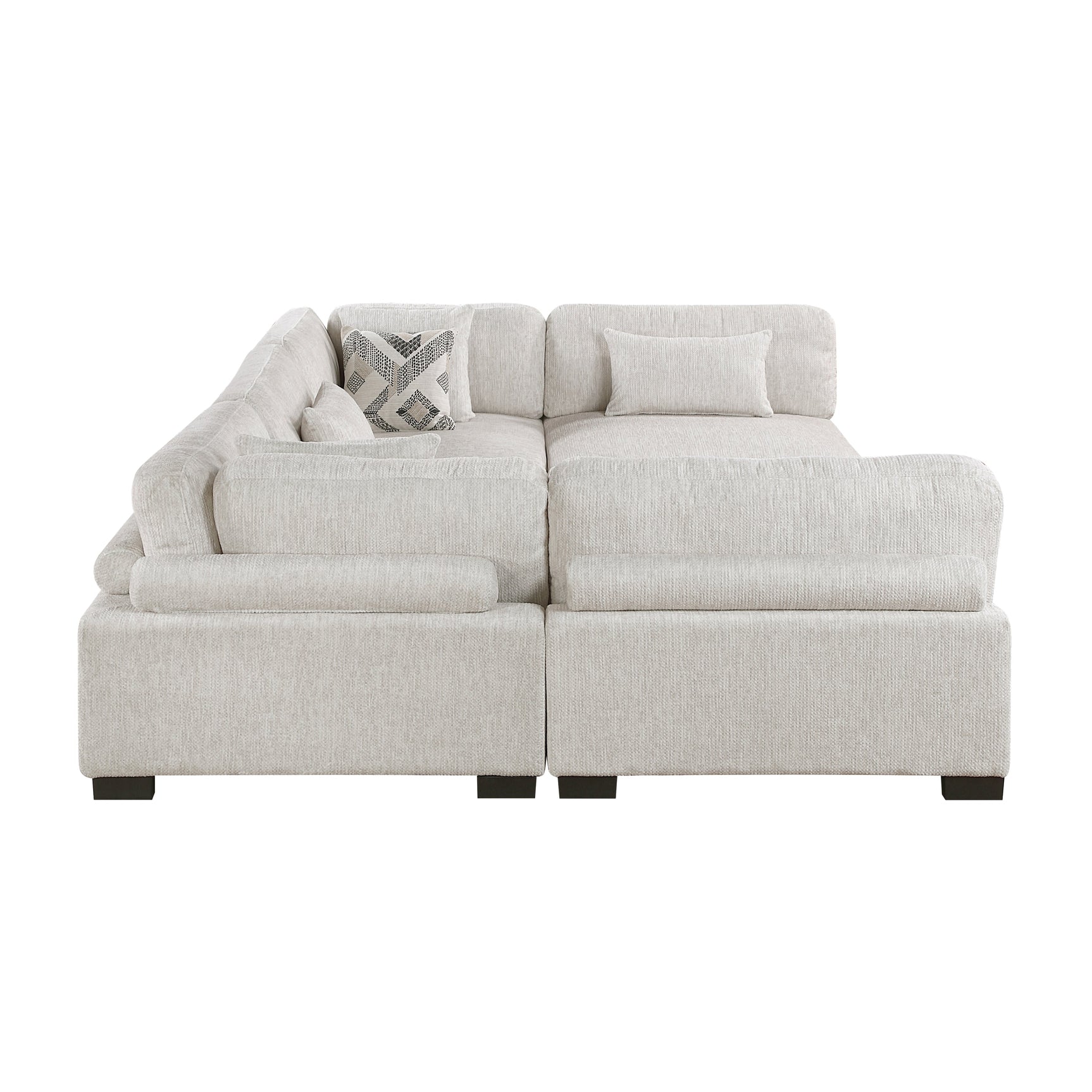 Tinley Beige 6-Piece Modular Sectional with Ottoman - Ornate Home