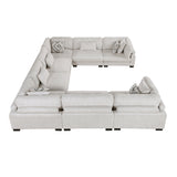 Tinley Beige 8-Piece Modular Sectional - Ornate Home