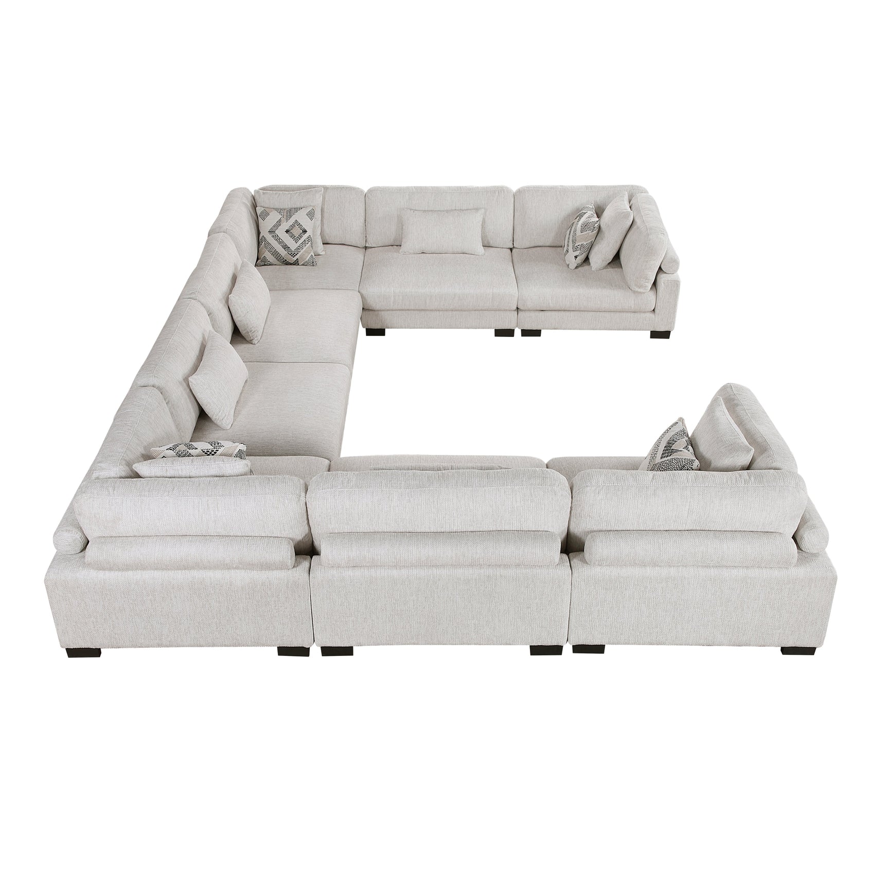 Tinley Beige 8-Piece Modular Sectional - Ornate Home