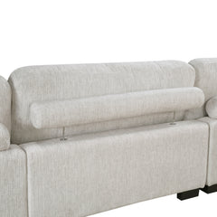 Tinley Beige Modular Armless Chair - Ornate Home